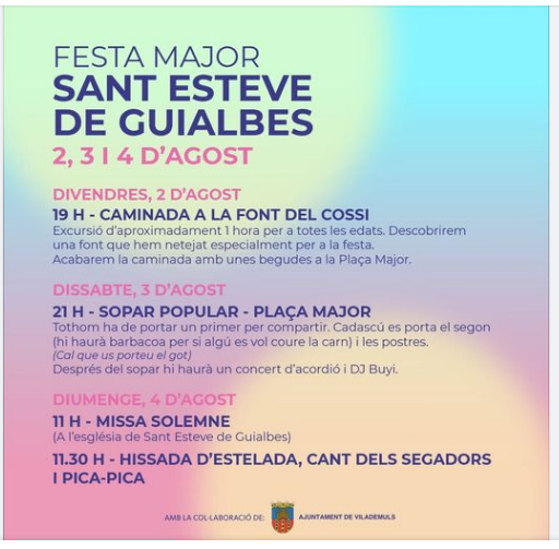 Festa Major de Sant Esteve de Guialbes