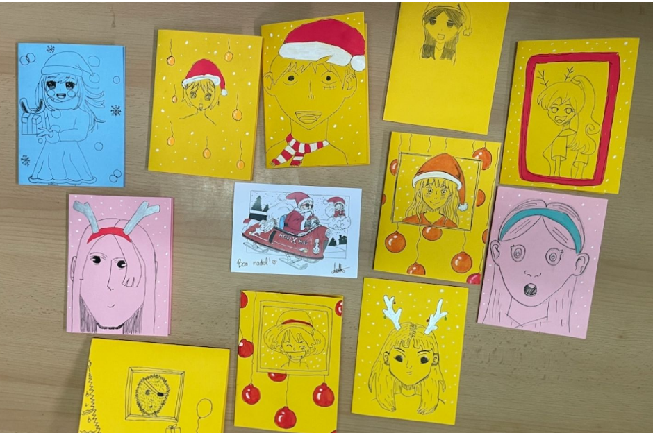 Taller - Dibuixem la nostra postal de Nadal d'estil "Manga"