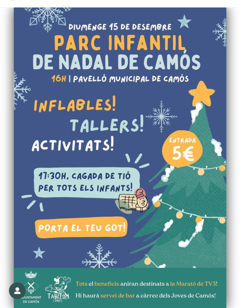 Parc infantil de Nadal a Camós