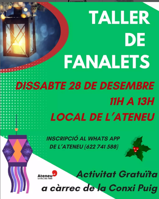 Taller familiar de Fanalets de Nadal