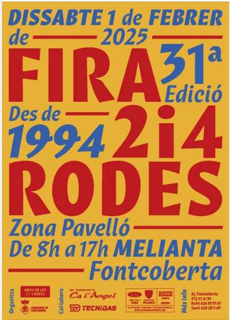 31ª Edició "Fira de les 2 i 4 rodes a Fontcoberta"