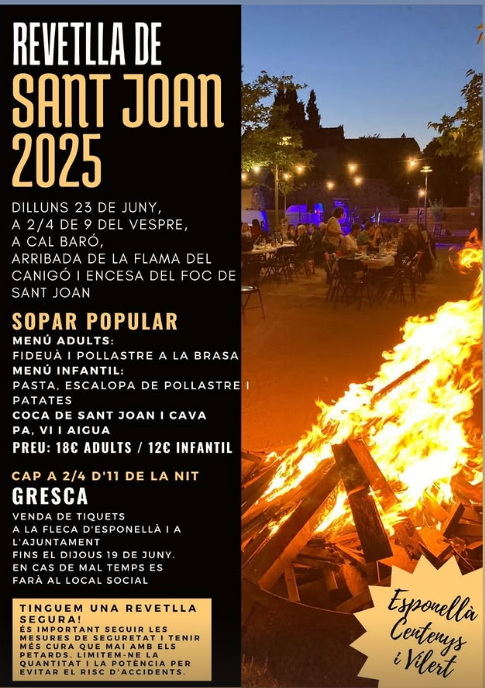 Revetlla de Sant Joan 2025 a Esponellà