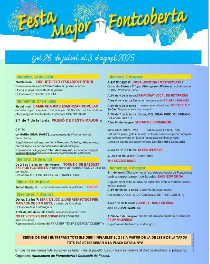 Festa major de Fontcoberta 2025