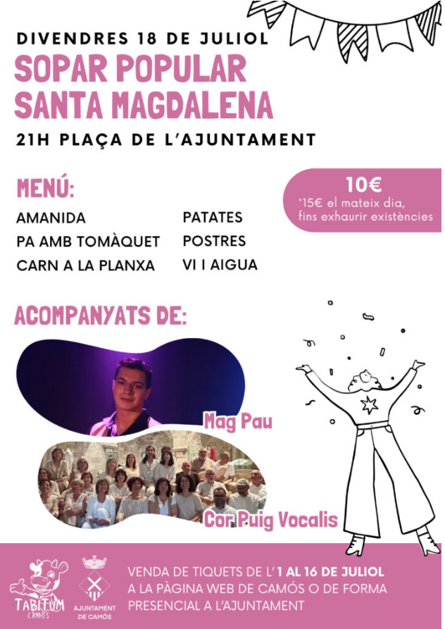 Sopar Popular Aplec de Santa Magdalena 2025