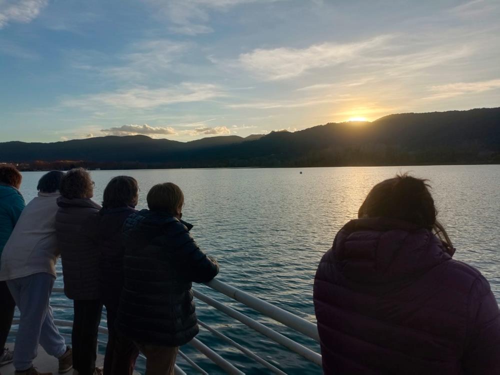 Posta de sol a la pesquera Gimferrer de Banyoles