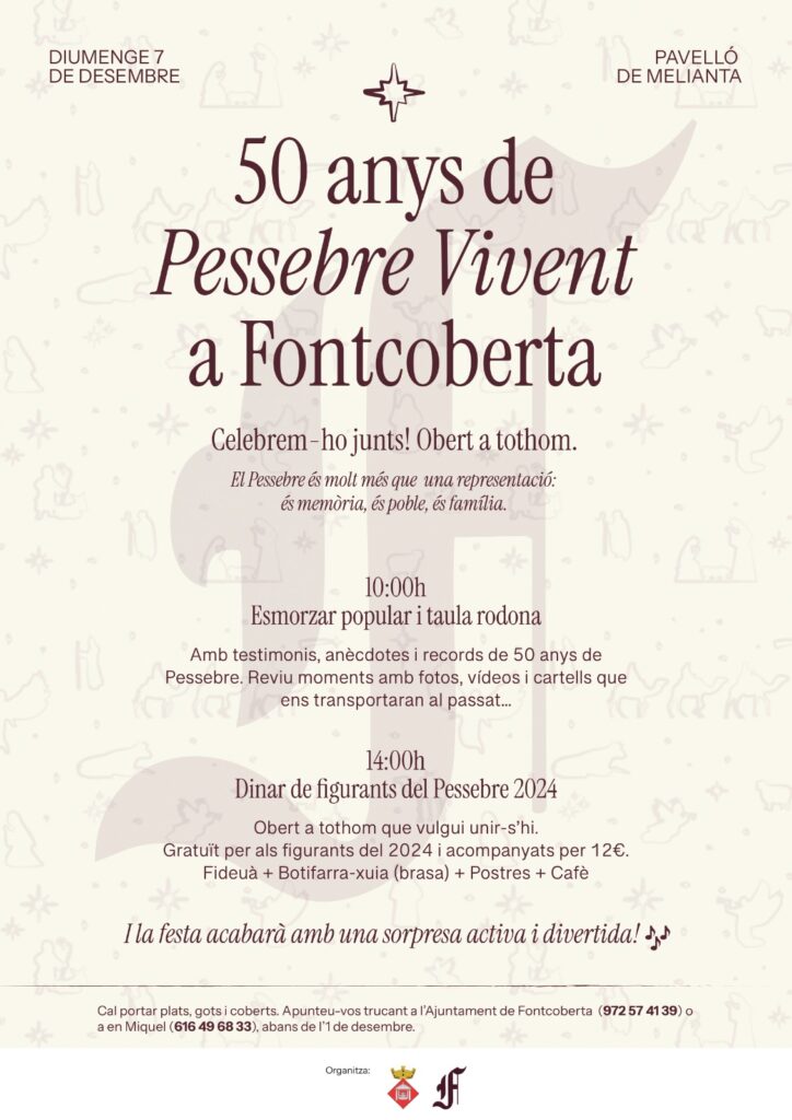 Celebració dels 50 anys del Pessebre vivent de Fontcoberta