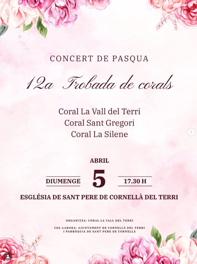 Concert de Pasqua - 12a Trobada de corals