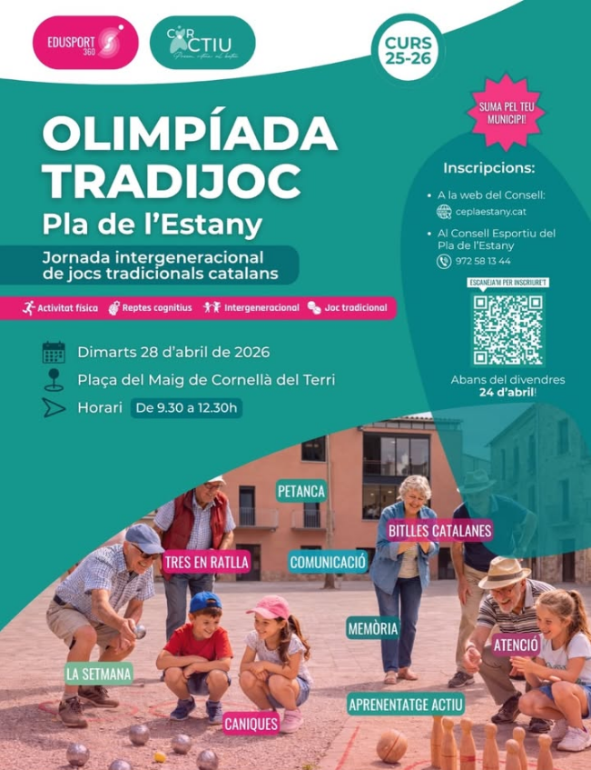 Olimpíada Tradijoc - Joc, adults i centres educatius