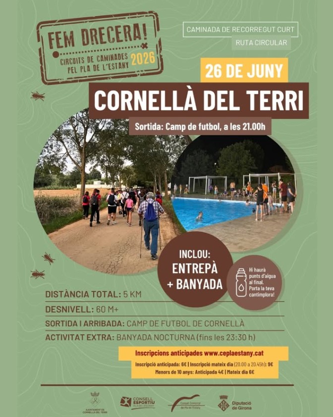 Fem Drecera: Cornellà del Terri – Caminades curtes