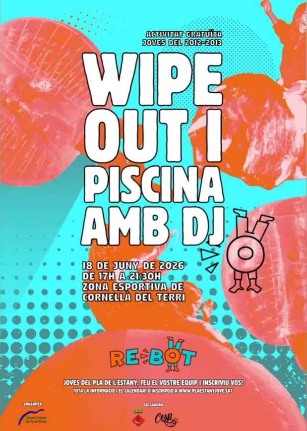 Wipe out i piscina amb dj