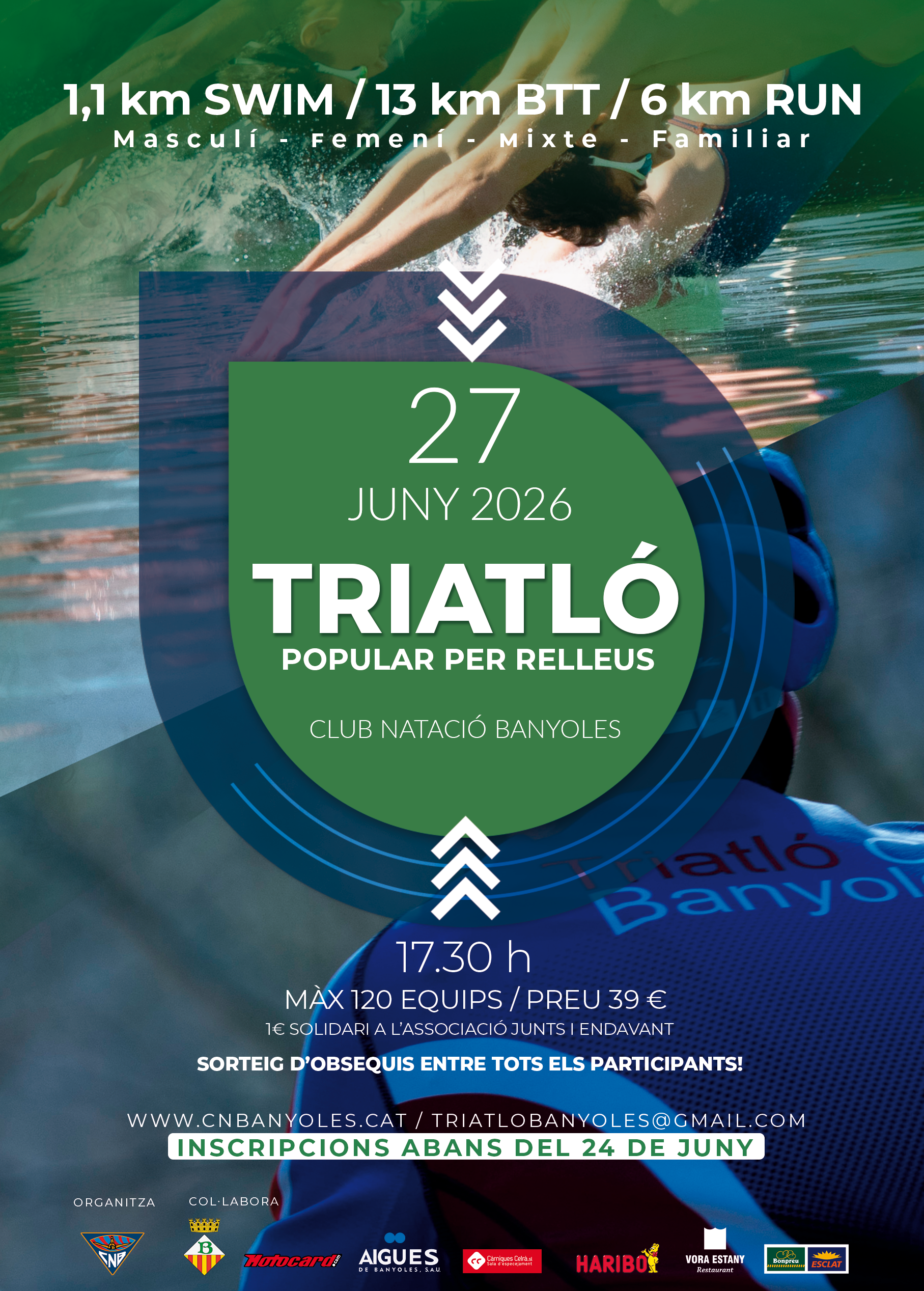16è Triatló Popular per Relleus a Banyoles