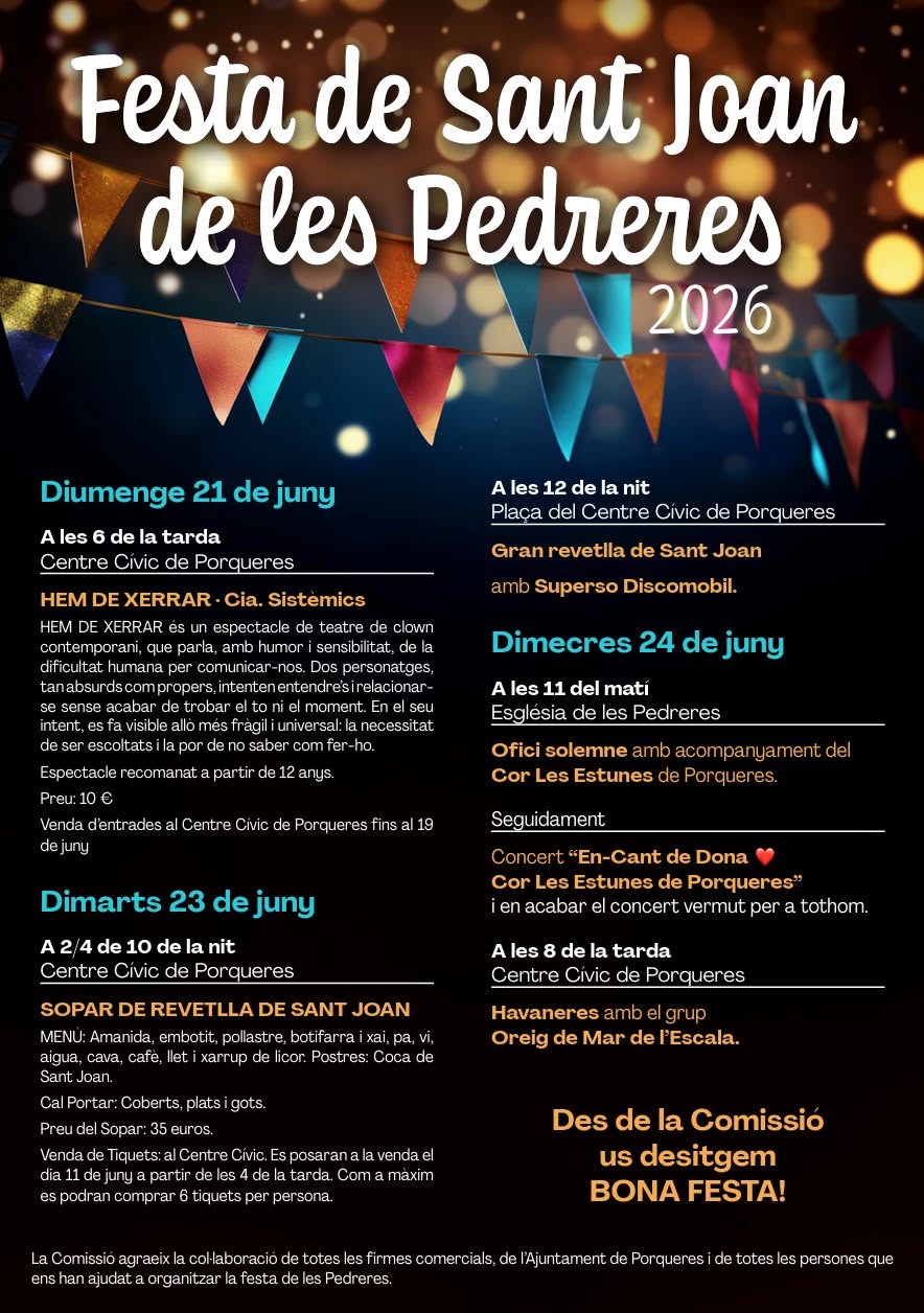 Festa de Sant Joan de les Pedreres a Porqueres