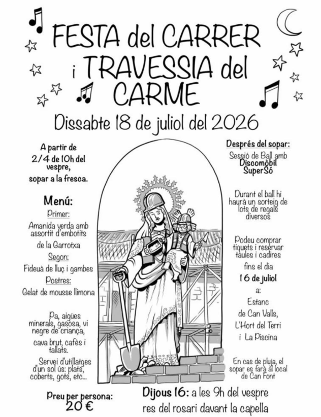 Festa del carrer i travessia del Carme de Cornellà del Terri