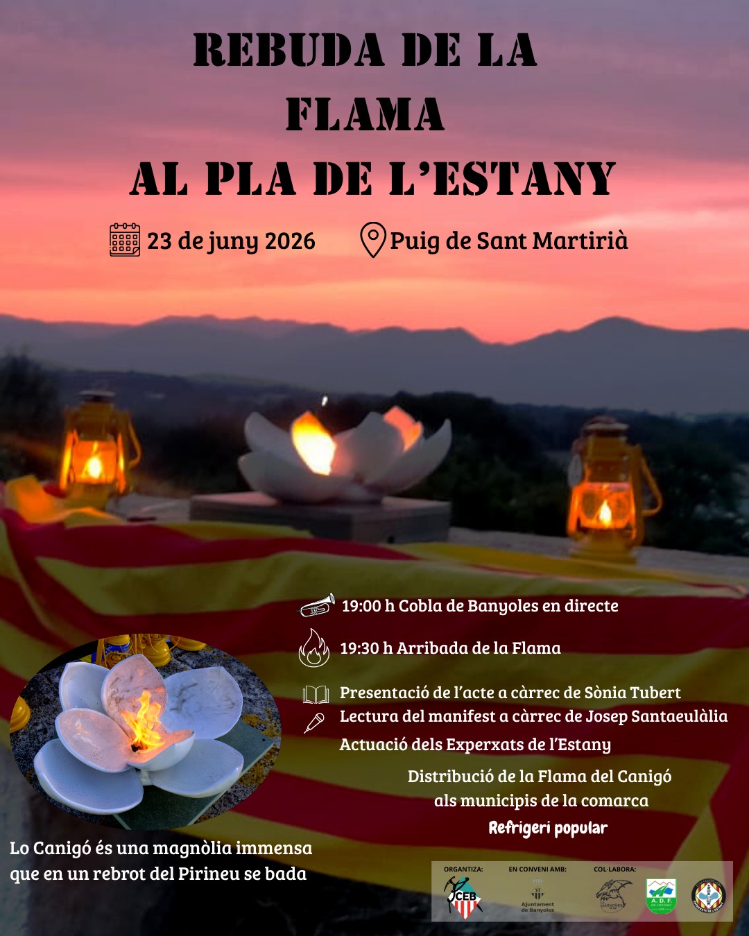 Rebuda de la Flama al Pla de l'Estany 2026