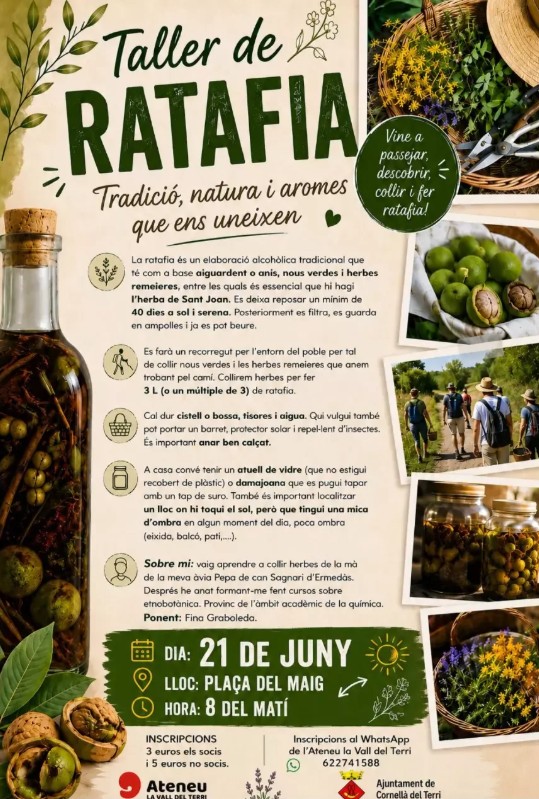 Taller de ratafia a Cornellà del Terri