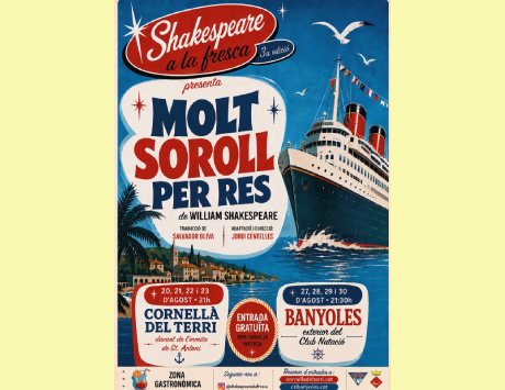 Teatre - "Shakespeare a la Fresca "amb la comèdia "Molt Soroll per Res"