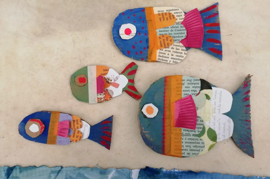 Biblioestany – Taller de collage: Pesquem
