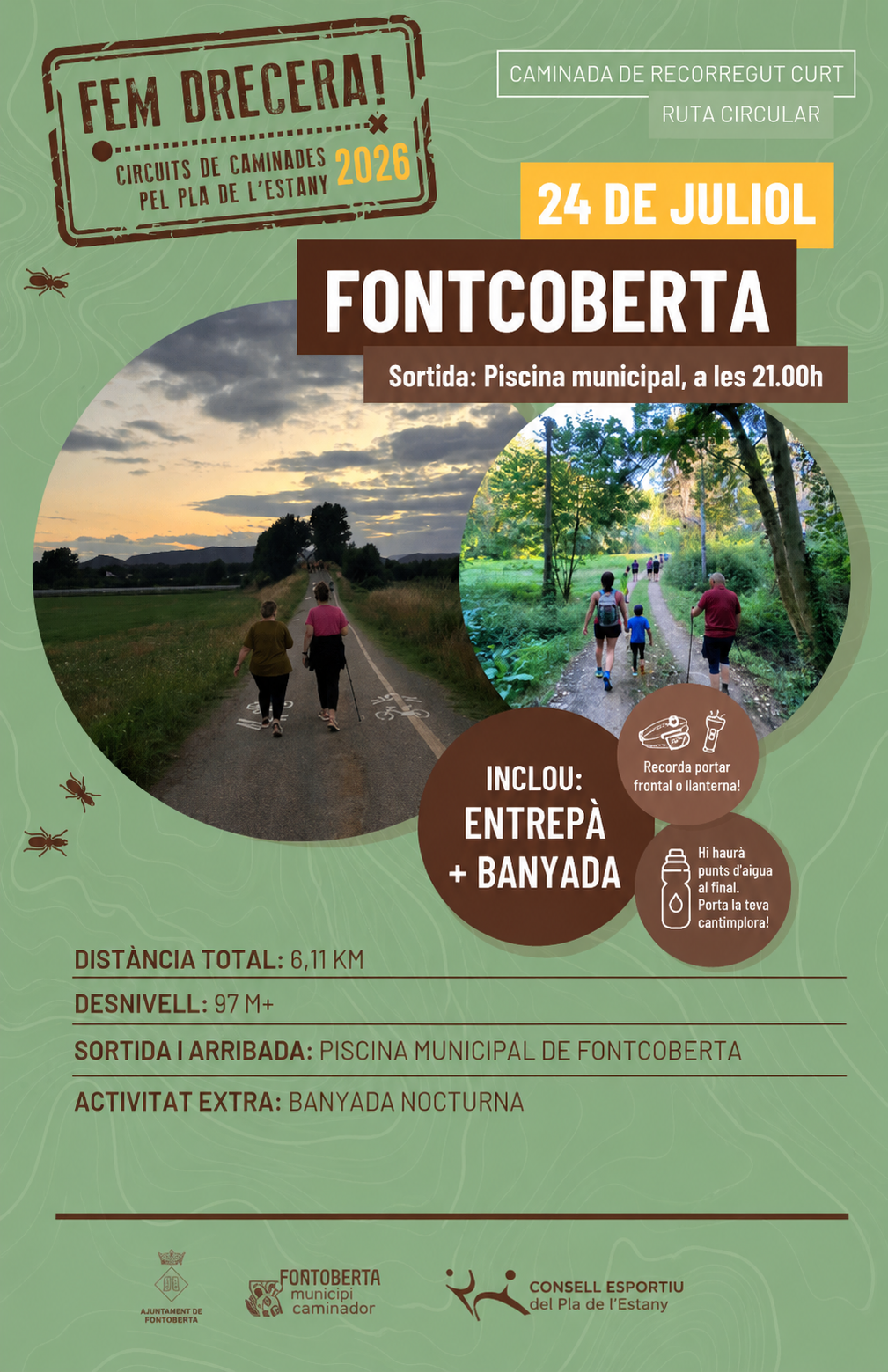 Caminada nocturna – Fem Drecera: Caminada curta a Fontcoberta