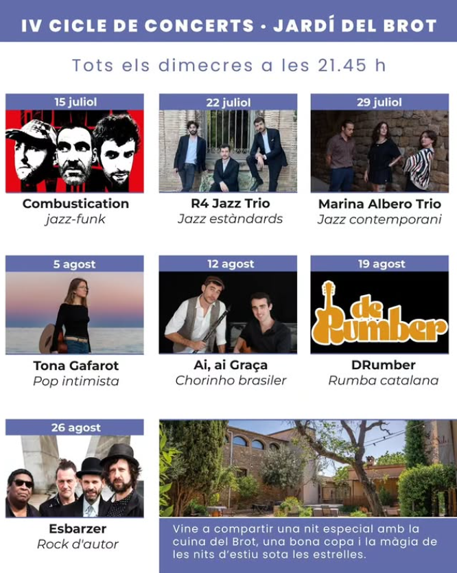 IV Cicle de Concerts - Jardins del Brot