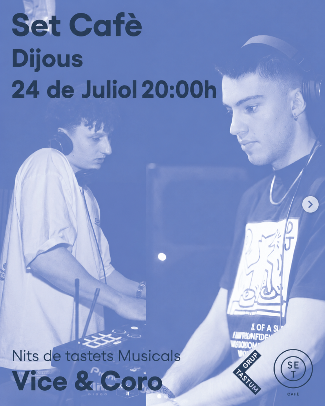 Música – Nits de Tastets Musicals al Set Cafè: Vice & Coro