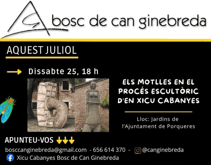 Taller – Bosc de Can Ginebreda: Els motlles en el procés escultòric d’en Xicu Cabanyes