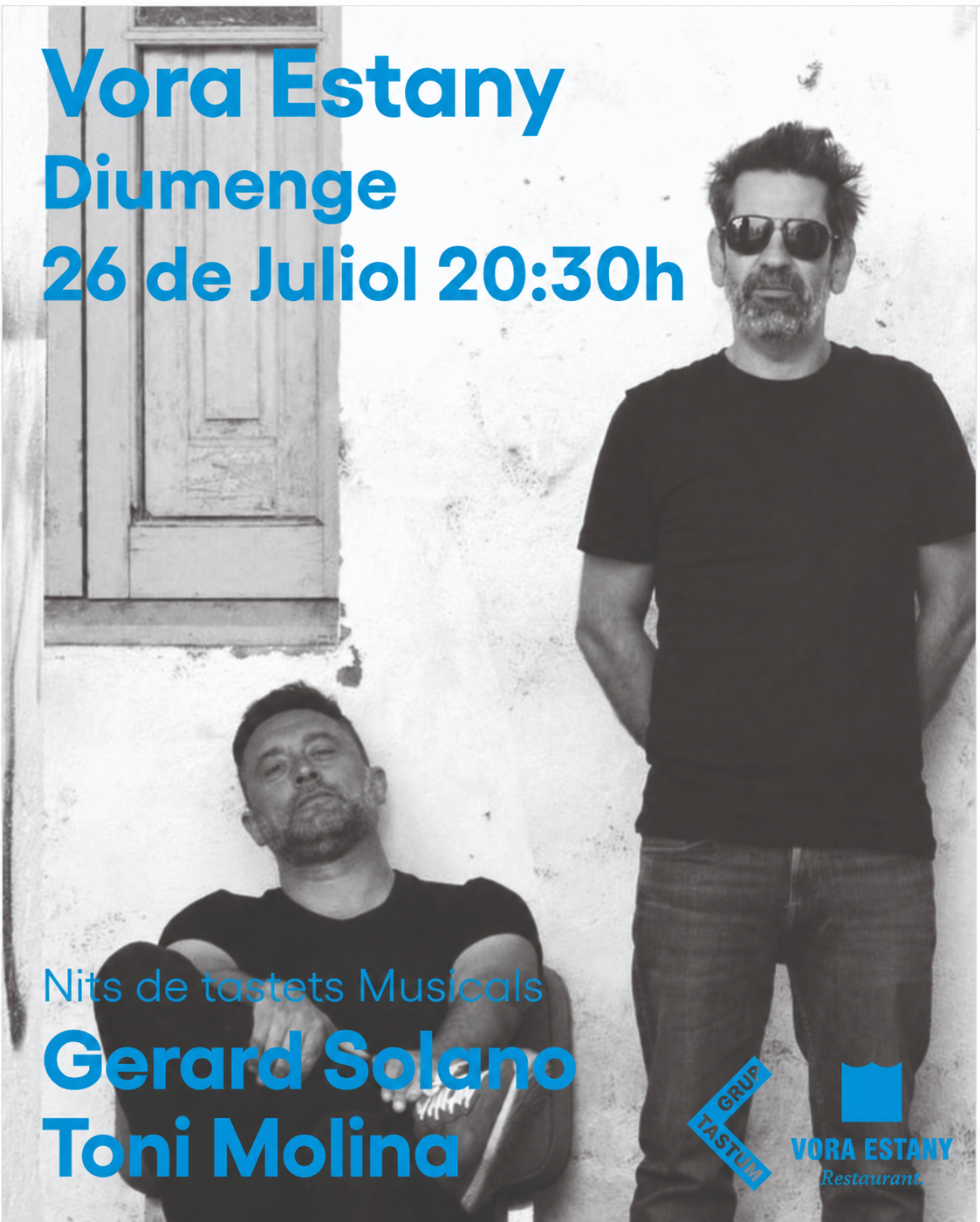 Música – Nits de Tastets Musicals al Vora Estany: Gerard Solano i Toni Molina
