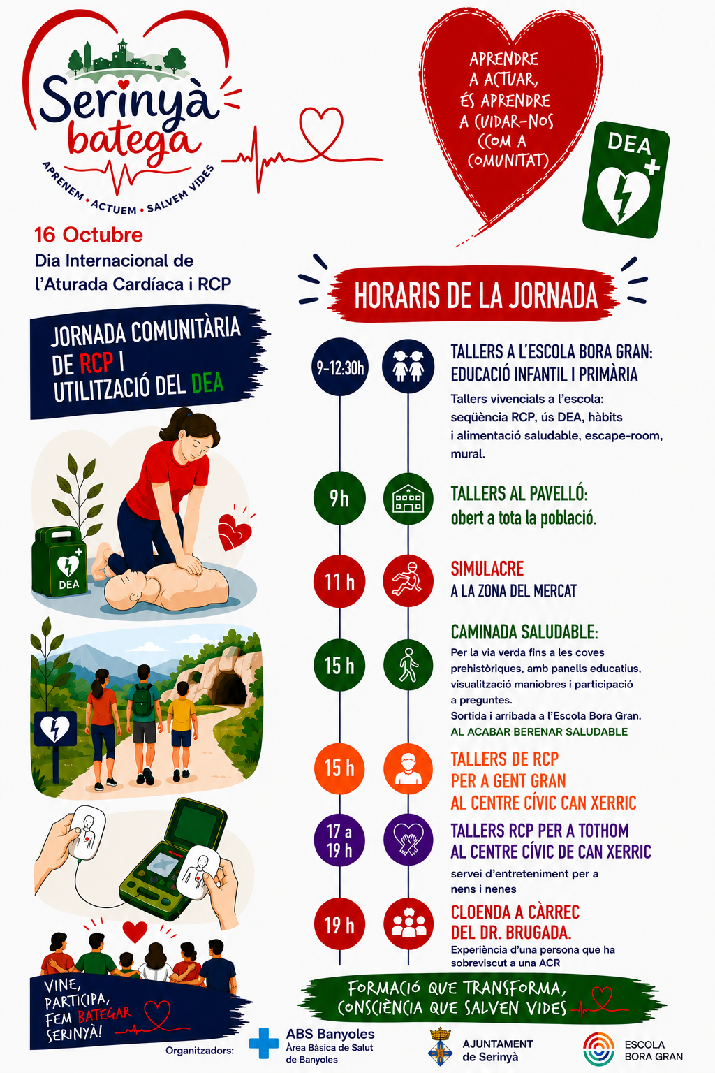 Jornada comunitària de RCP i utilització de DEA a Serinyà