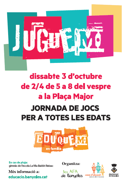 Activitat familiar - Juguem: Jornada de jocs per a totes les edats